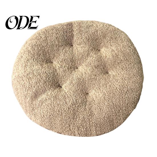 Futon Design Kissen Sitz Rund Pelzig Kurzer Plüsch Oberfläche Extra Dick Stuhl Boden Anti-Rutsch Einfarbige