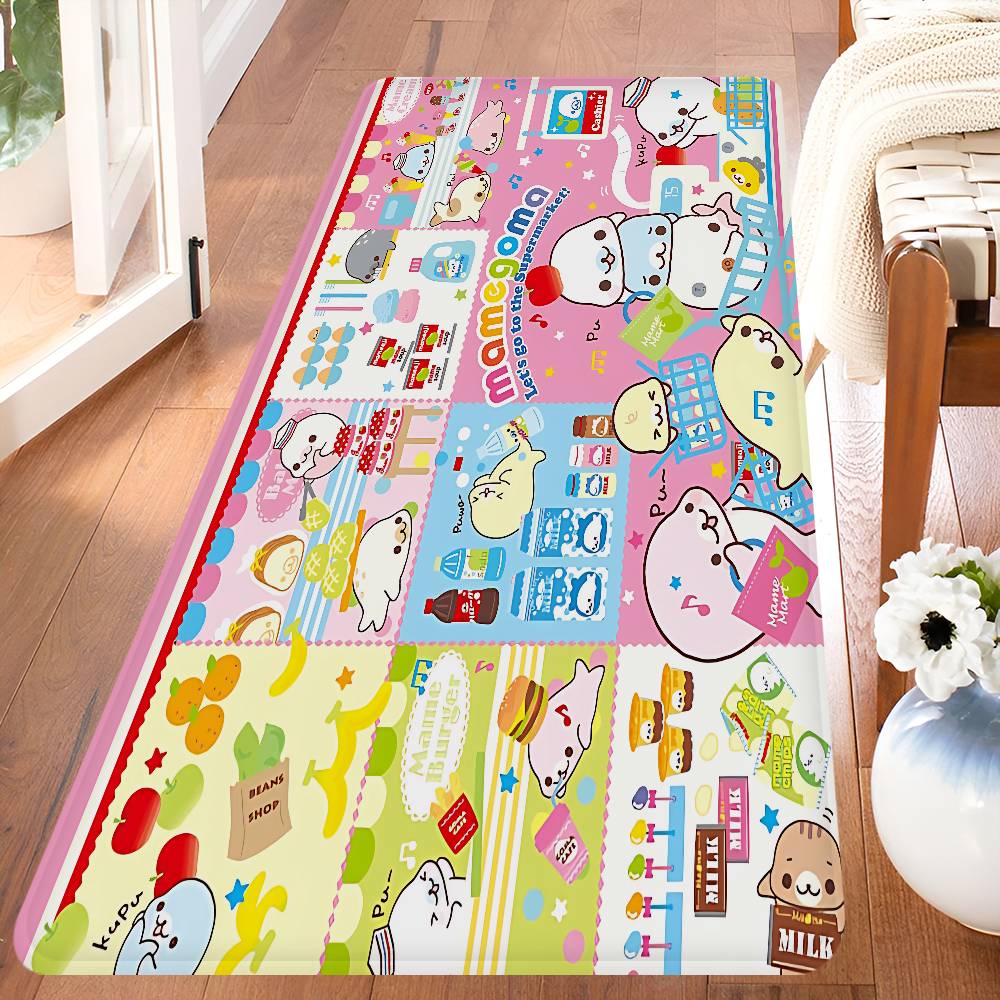 Cute Mamegoma Floor Mat INS Style Soft Bedroom Floor House Laundry Room Mat Anti-skid Household Carpets