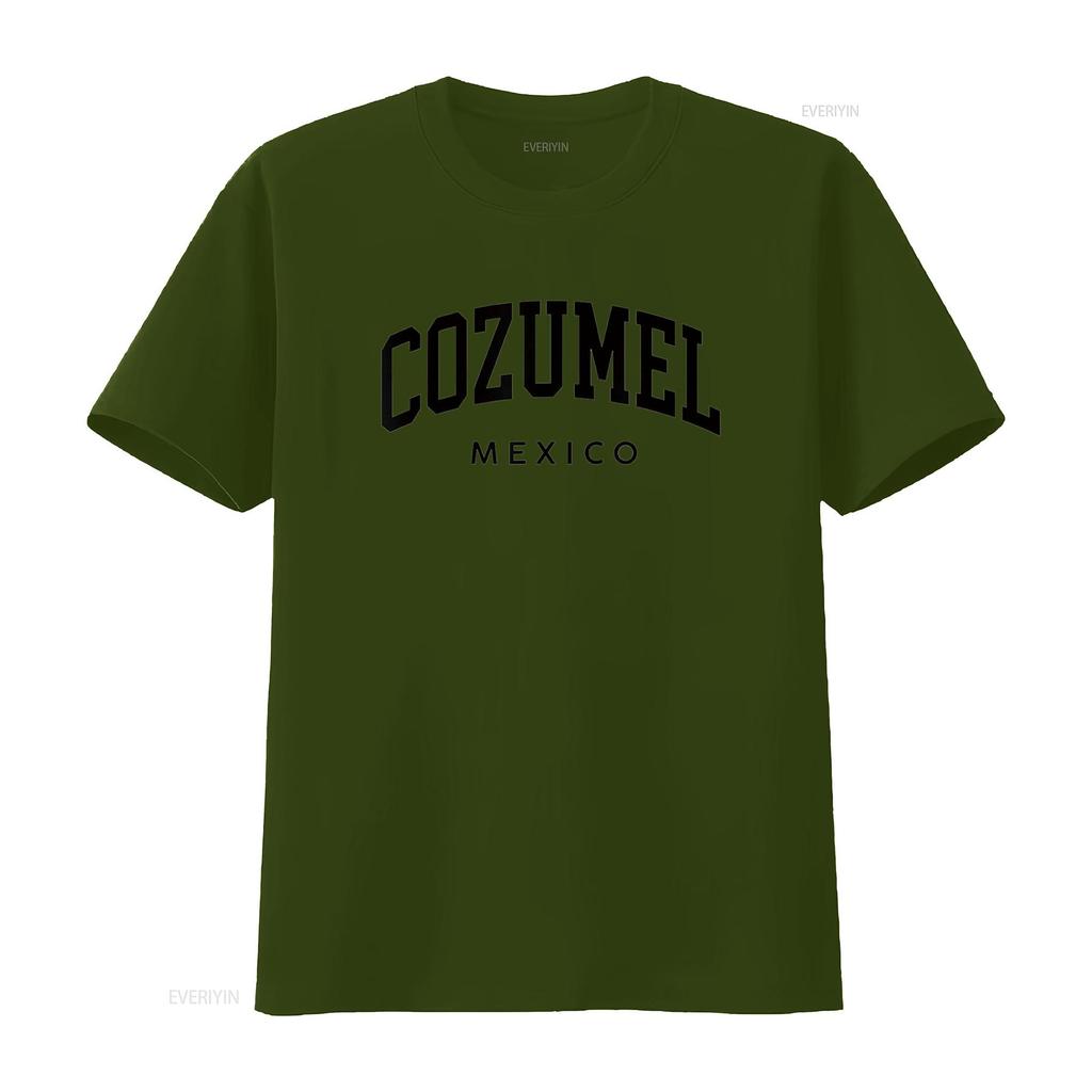 Vintage Cozumel Mexico Retro Throwback Souvenir T Shirt vintage Washed fashion homme streetwear Slightly designer clothes