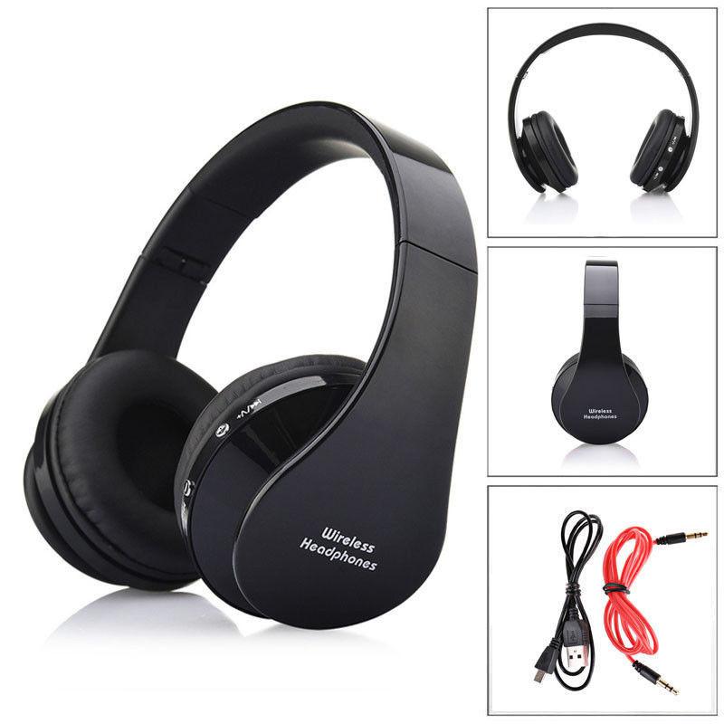 Folding Wireless Headset Bluetooth Stereo Headphones Earphone For Iphone
