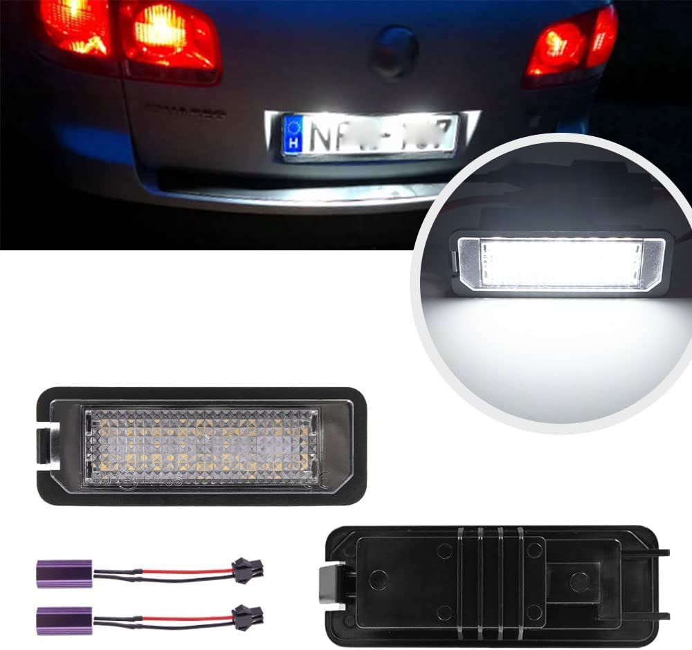 

2pcs LED License Plate Light License Plate Lamp for MK5 GTI MK6 MK7 Golf белый