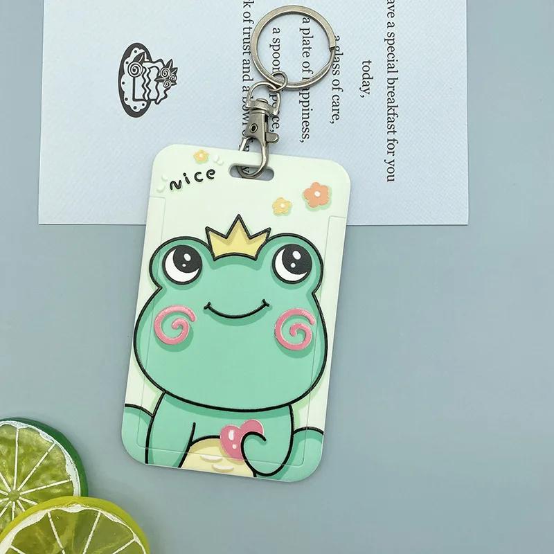 1 PCS Funny Cute Cartoon Card Cover ABS Plastic Document Protection Sleeve Campus Student Bus Card Card Holder