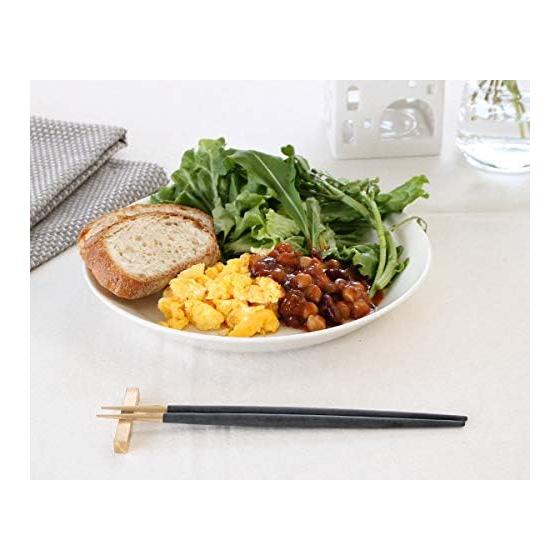 Cutipol GOA Black Gold Chopsticks + Chopstick Rest Set G029G - Sophisticated Modern Design, Ergonomically Designed for Exceptional Comfort and Ease