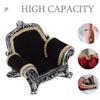 STOBOK Ring Jewelry Ring Display Jewelry Miniature Photography Ring Display Stand Stand, Sofa-Shaped, Black, Stand, Stand, Velvet-Look Storage,