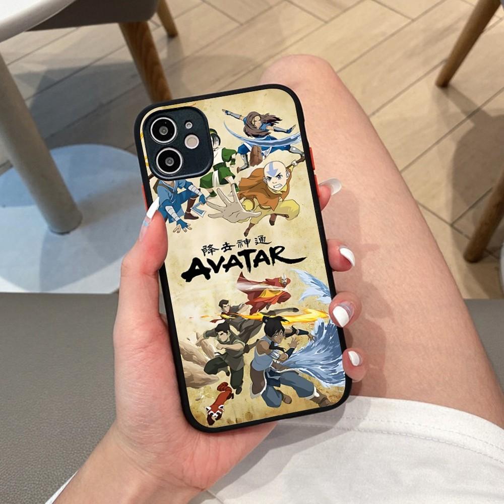 A-AvatarS The Last A-Airbender Anime Pouzdro na telefon Pro IPhone 14 X XR XS 7 8 Plus 11 12 13 Pro MAX 13mini Matné Nárazuvzdorné Pouzdro