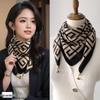 Women's Magnetic Triangle Cotton Neck Scarf