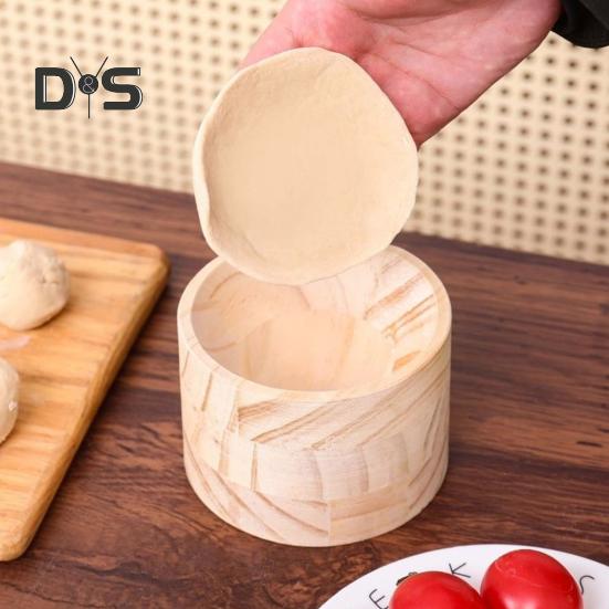 Wooden Dumpling Press Tool Dough Press for Dumplings Hand Pie Maker Rolling Machine Wood Kitchen Gadget for Dumplings