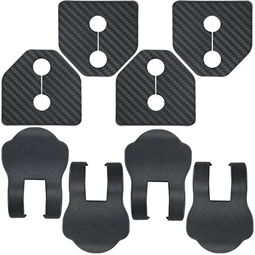 

Negues Совместимая накладка на дверной ограничитель Subaru, крышка стопора, карбоново-черная