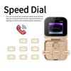 I16pro Small Foldable Mobile Phone Auto Call Record Speed Dial Dual SIM Card HD Rear Camera Flip Telephones FM Radio Cellphones