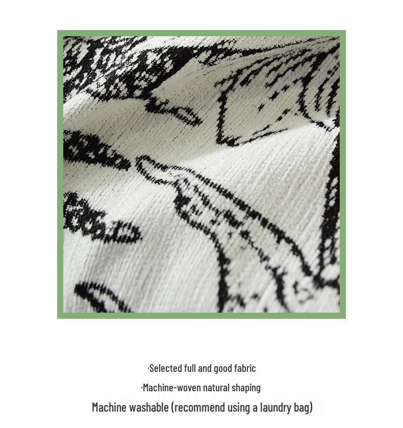 Pastoral Chenille Sofa Cover: Thick, Full-Coverage, Anti-Scratch Slipcover for All Seasons