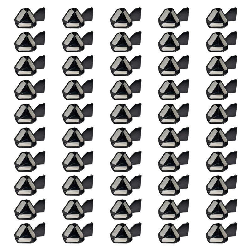 Adhesive Corner Guards for Shipping Cartons, 50 Plastic Protectors for Moving and Package Corner Coverage Tasks