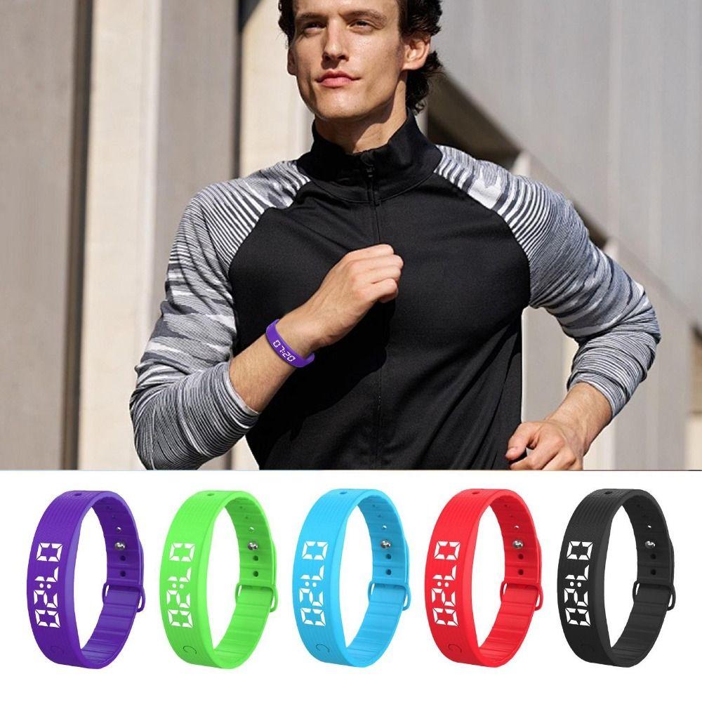 Vibration Alarm Smart Bracelet LED Digital Sports Wristband Portable Smart Band  for Students