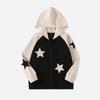 Girls' Casual Star-Print Zip-Up Hoodie – Versatile Everyday Wear (Spring/Autumn/Winter)