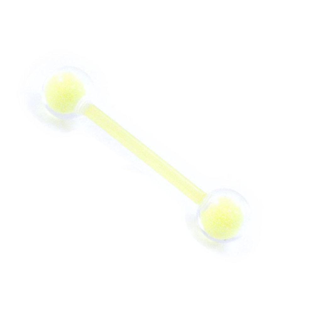 Les Trésors De Lily [I9453] - Flexibilní piercing do jazyka 'Coloring' žlutý