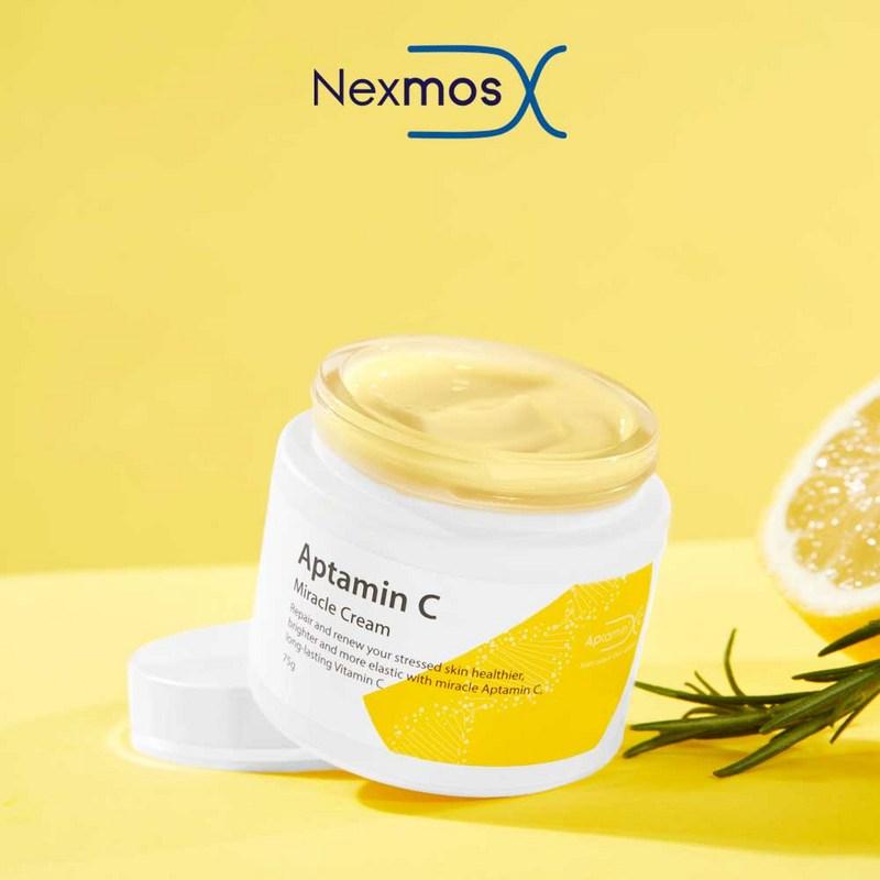 (Nexmos Offizieller Direktvertrieb) Aptamin C Miracle Cream 75g Doppelfunktion für Aufhellung und Faltenverbesserung, 1 Stück