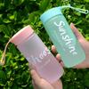 Leakproof Water Bottle Plastic Party Cup Drinking Sports Water Bottle Couple Mug for Fitness, Gym, Outdoor, Travel