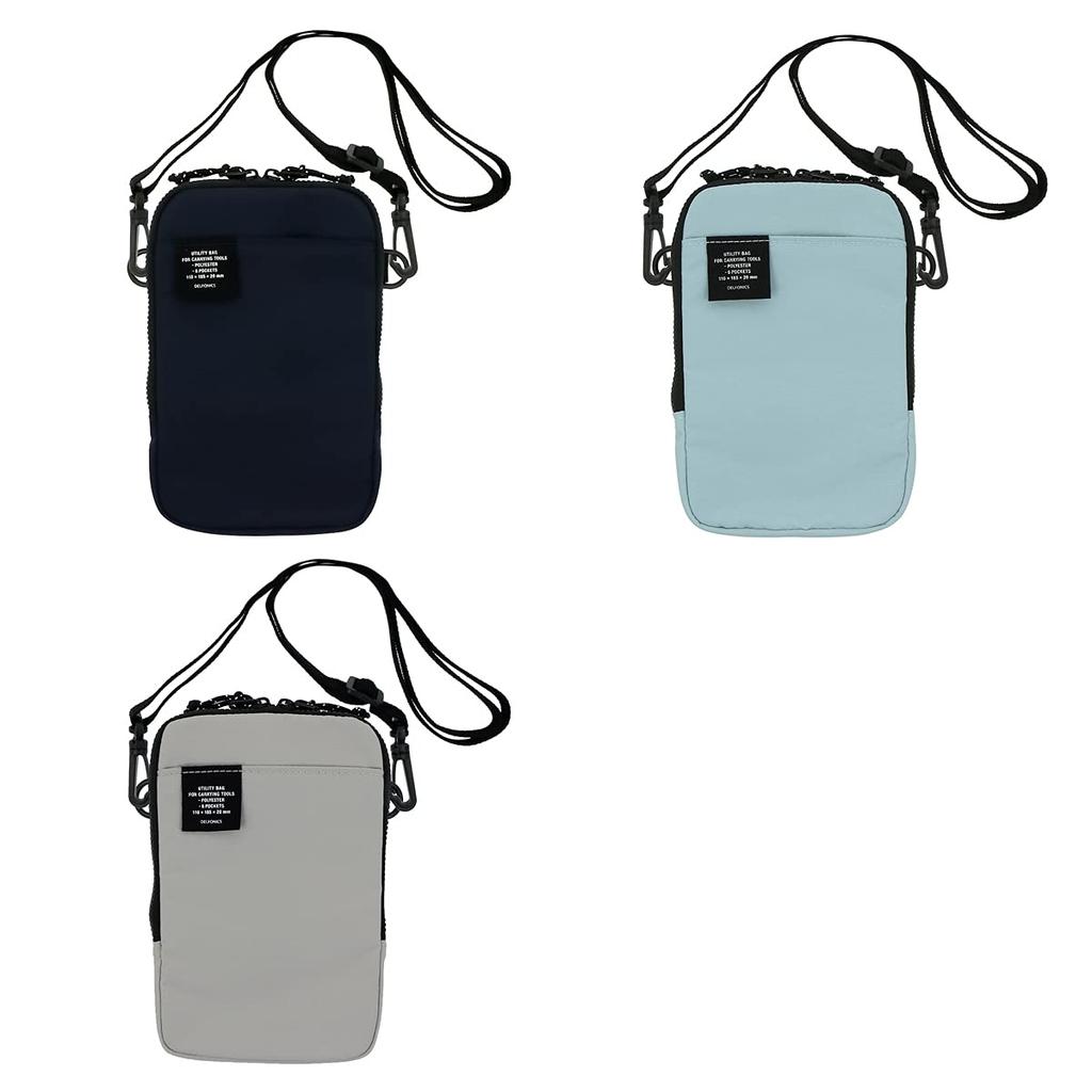 Delfonics Inner Carrying Stud Smartphone Shoulder Bag (Light Gray)