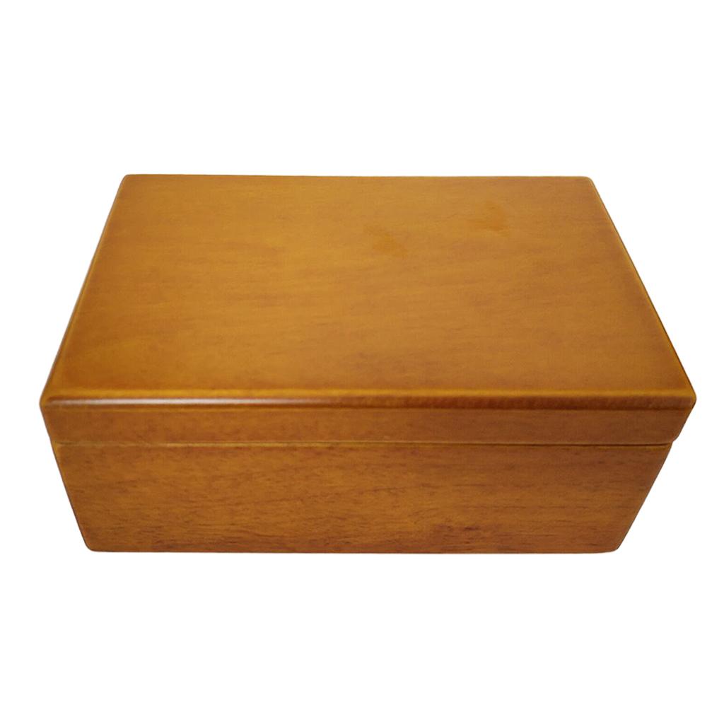Retro Wooden Musical Box Exquisite Crafts Music Case Jewelry Storage Wind-up Music Box for Wedding Room Decoration