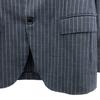 RING JACKET Made In Japan Wool Blend Striped Pattern Tailored Jacket 46 Men's Used