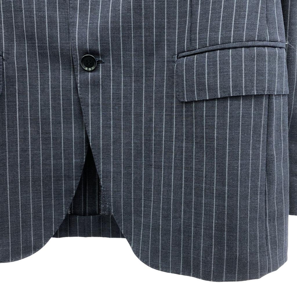 RING JACKET Made In Japan Wool Blend Striped Pattern Tailored Jacket 46 Men's Used