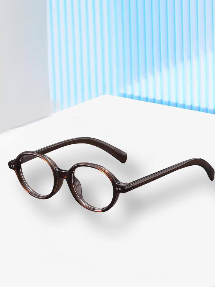 1 Pair Vintage Round Glasses Frames Black Circle Eyeglasses Men Women Retro Optical Spectacles Frame Anti Blue Light Computer Gl