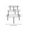 Acrylic Cake Stand Transparent 3 Tier Display Riser Cylindrical Metal Posts ThreeTier