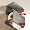 Drill-Free Bathroom Tissue Box Wall-Mounted Phone Shelf Toilet Paper Holder Space Saving Rustproof Toilet Storage Rack