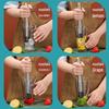 Stainless Steel Ice Crusher & Cocktail Muddler - Plastic Milk Tea & Lemon Hammer Bar Tool