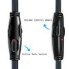 Replacement 2 Meters Audio Aux Cable for HyperX Cloud Alpha and Cloud Mix headsets with Inline Mute & Volume Control(TPE Brushed)