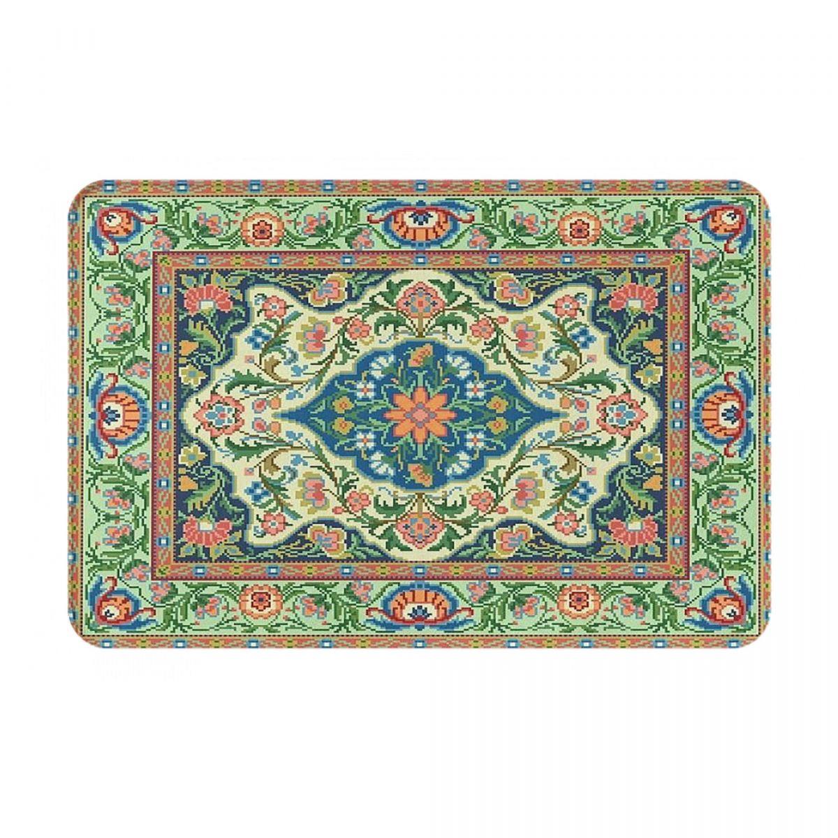 Perzische Stijl Boheemse Antislip Deurmat Vloermat Stofdichte Tapijt Vloerkleed voor Keuken Entree Badkamer Woonkamer Voetmat Matten 60x40 cm