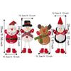 1PCS Vintage Felt Christmas Ornaments Hademade Santa Design Fabric Xmas Tree Decorations Snowman Design Soft