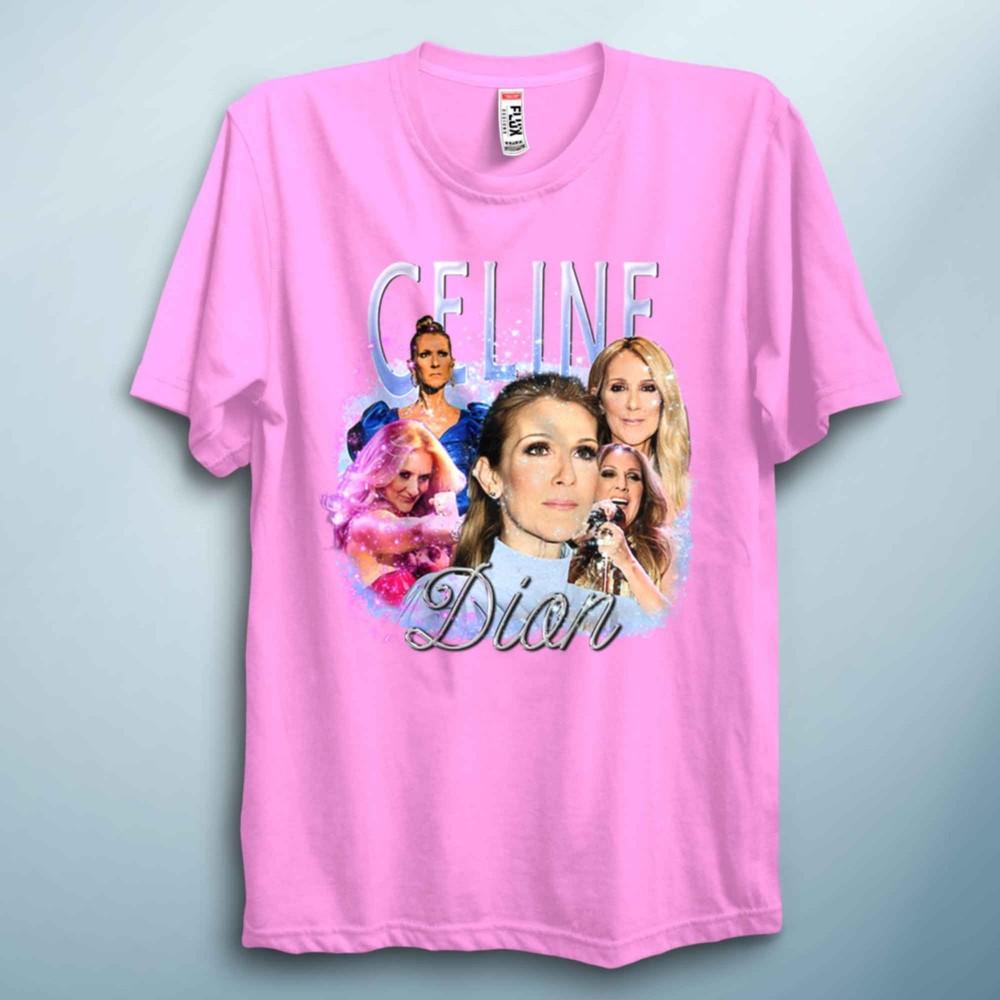 Vintage Pop T Shirt Retro Singer Celin Paris Graphic Concert Tee 90s Unisex