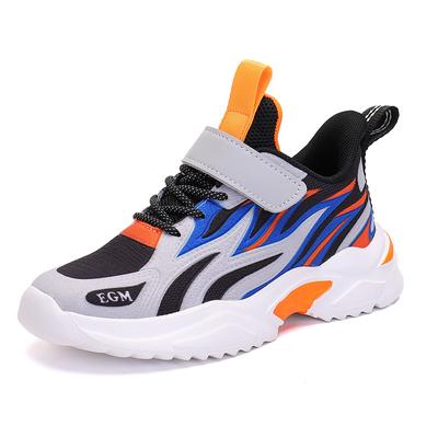 2808 Children's Running Shoes Low-top Sports Shoes Boys' Casual Running Shoes Middle School Students Elementary School Students Velcro Spring and Aut