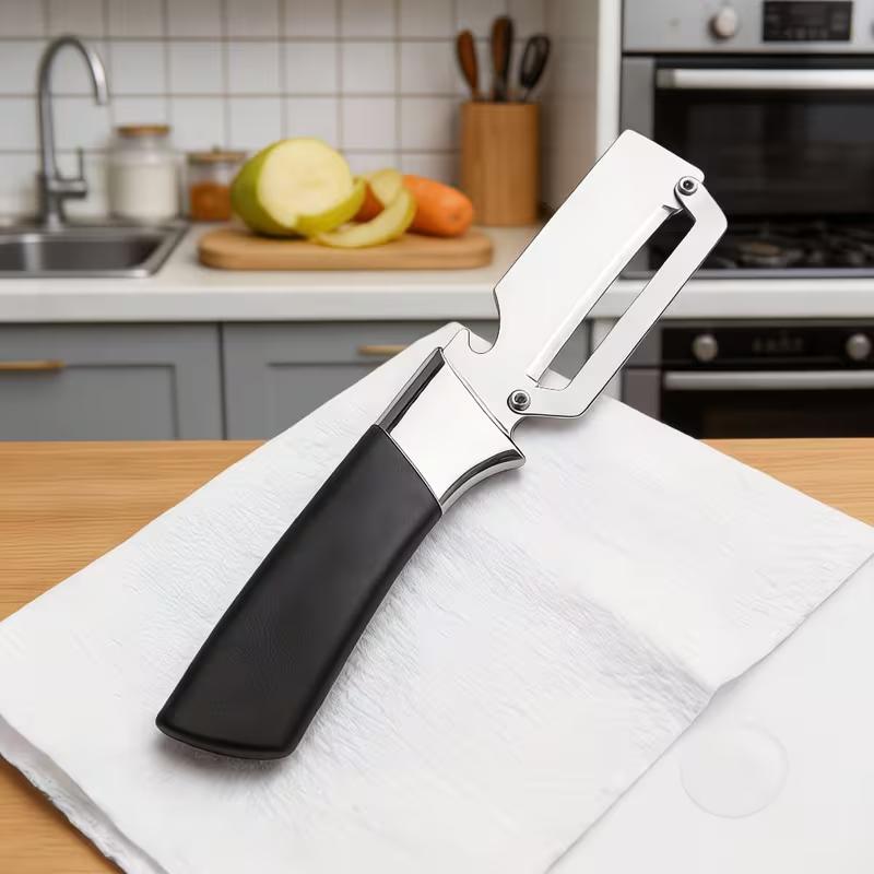 

Stainless Steel Vegetable Peeler Thick Blade Potato Carrot Pumpkin Peeler Ergonomic Handle Fruit & Vegetable Slicer, Durable Easy Clean Kitchen Tool