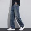 Tide Tuch Jeans Herren Amerikanisch Herbst Gewaschen Lässige Hosen Herren High Street Amerikanische Jeans