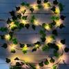 Vibrant Solar Powered Led Ivy String Lights With Lifelike Green Leaves For Cozy Outdoor Spaces