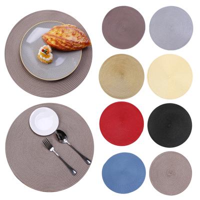 Decorative Placemat Round Heat Resistant Table Mat Handmade Anti-Scald Insulation Pads Coasters Kitchen Home Decor