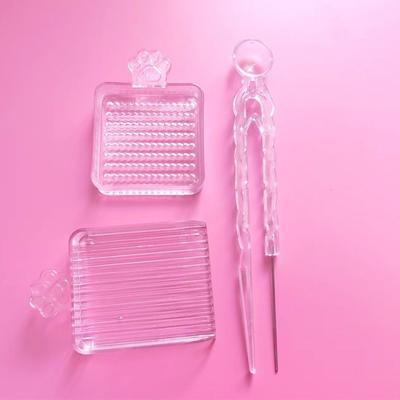 3/4/5 db/készlet DIY Kézzel készített Hőre olvadó Gyöngyök Szedő Tálca Készlet 2,6 mm Hőre olvadó Gyöngyök Hatékony Töltés Perler Gyöngy Eszköz Műanyag Gyöngyök Kézi