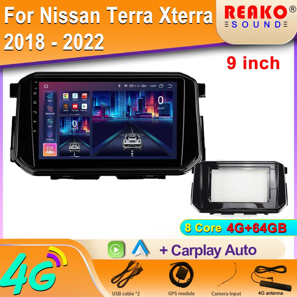 Android Car Radio Multimedia Video Player Navigation Wireless For Nissan Terra Xterra 2018 - 2022  Universal GPS WiFi