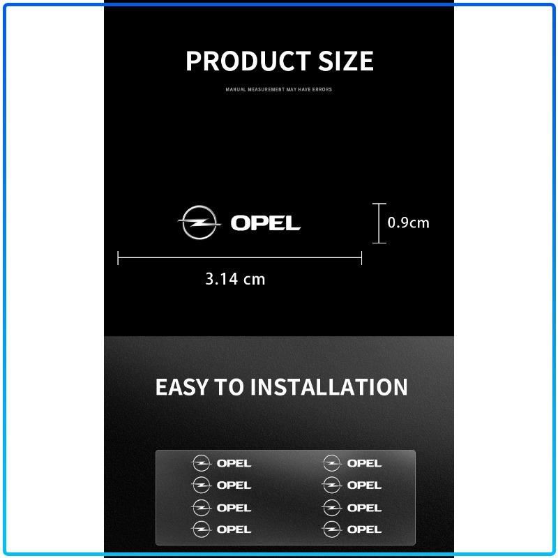 Car Steering Wheel Emblem Decal Car Interior Emblem 3D Sticker For Opel Astra H G J Insignia Mokka Zafira Corsa Vectra B C D