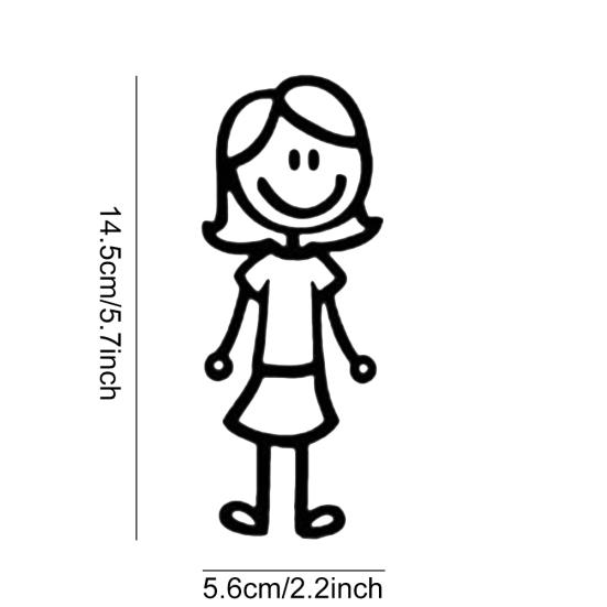 Funny Family Member Dog Cat Figure Pet Decor Car Sticker Decal for Window Door