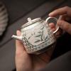 Su's Ceramic Gilded Silver Bamboo Teapot
