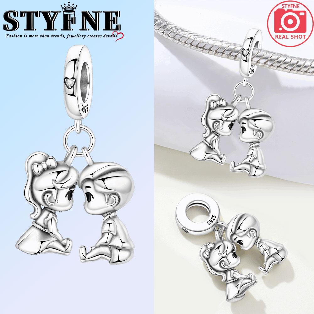 Copper Pink Angel Girl Blue Wizard Western Cowboy Charms Beads Pendant For Original Bracelet Woman Girl Jewelry