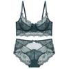 Sexy Lace Bra Set Women Thin See Through Lingerie Brief Set Elegant See Through Underwear Bra and Panty Set