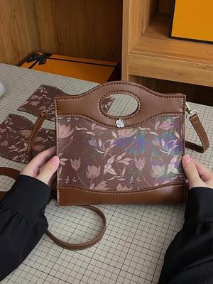DIY Handmade Retro Embroidery Little Fragrance Crossbody Handbag: Women's Single Shoulder Cookie Bag