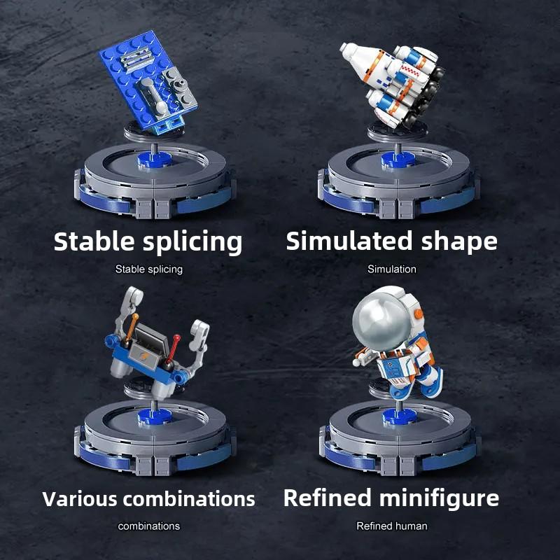 New Large Rocket Building Blocks Aerospace Aircraft Astronaut Mech Toy Brick Building Boy Toy Children's Gift