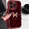 Premium Burgundy Phone Case Apple iPhone17/16/15/14 Promax/13/12/11 Case XS