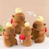 Table Tennis Capybara Backpack Plush Toy Cartoon Children Birthday Doll Gift
