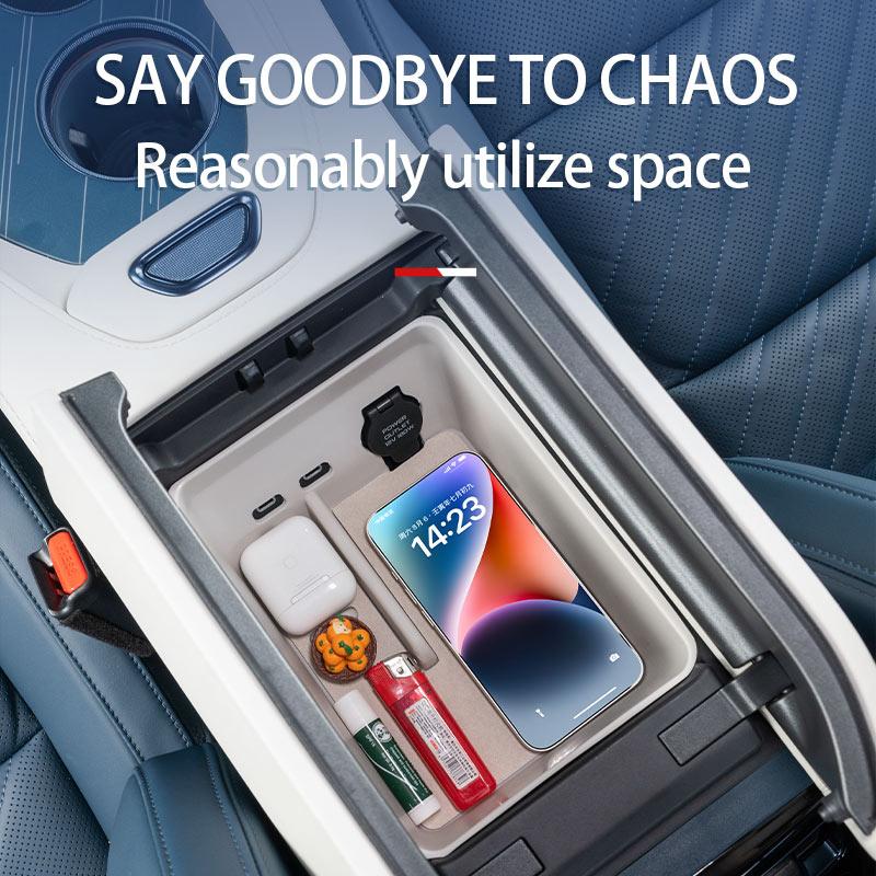 For ZEEKR 001 2025 2025 2025  Armrest Box Storage Box Central Control Storage Box Car Interior Accessories