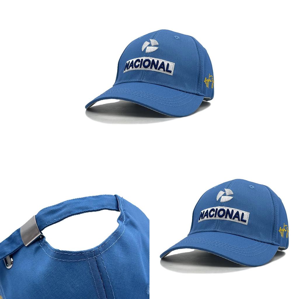Ayrton Senna Racing Cap With Embroidery For Outdoor Sun Protection And Wind Resistance